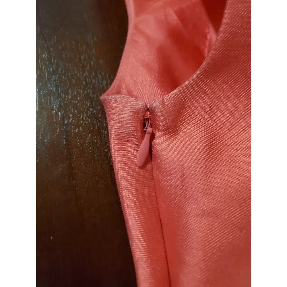 Kate Spade Mina All That Glitters Silk Bow Sheath Dress Size 2 Strawberry Pink